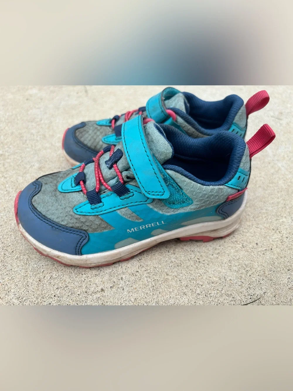 Merrell Toddler Kids' Teal and Navy Hiking boots